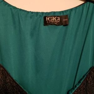 Igigi formal lace maxi dress